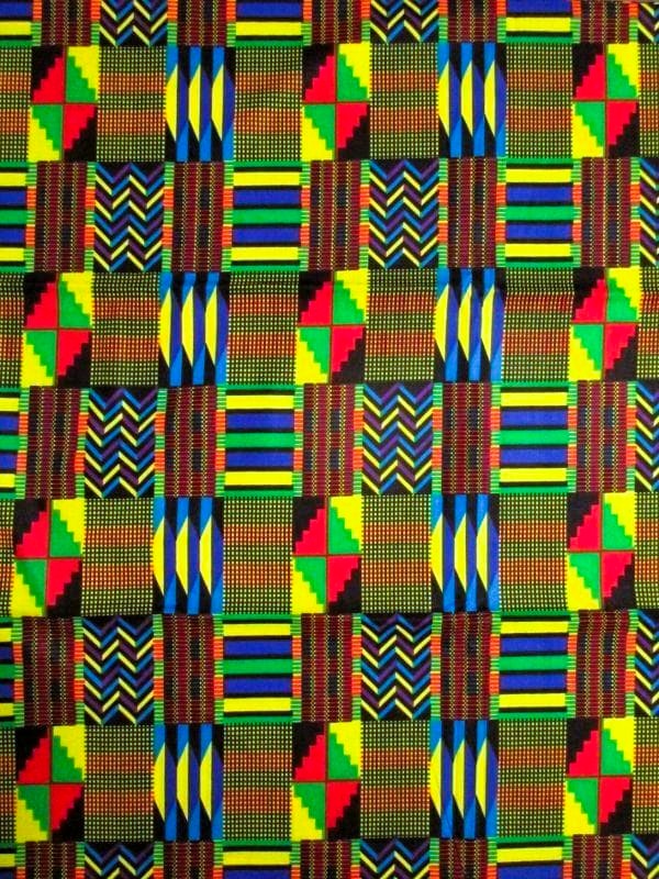 画像1: アフリカンプリント生地 パーニュ