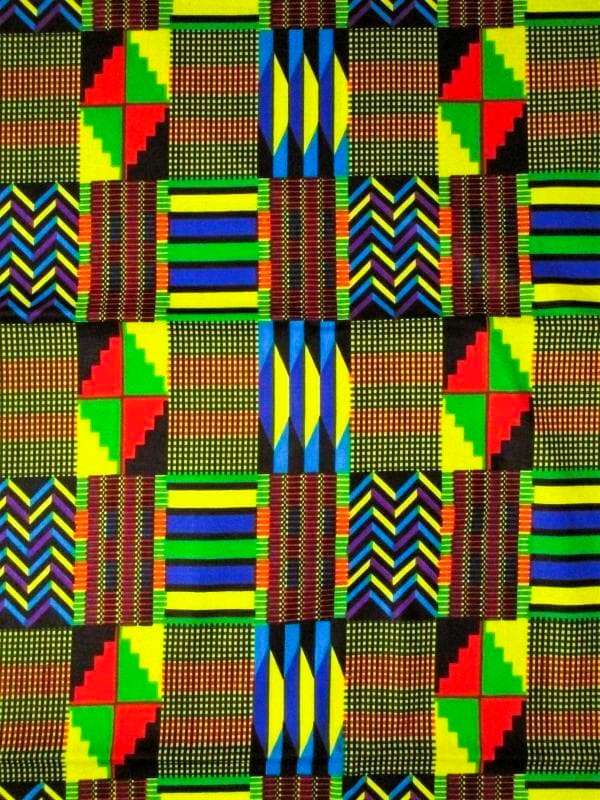 画像: アフリカンプリント生地 パーニュ