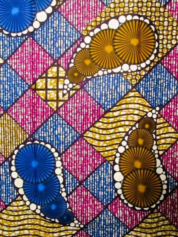 画像: アフリカンプリント生地 パーニュ