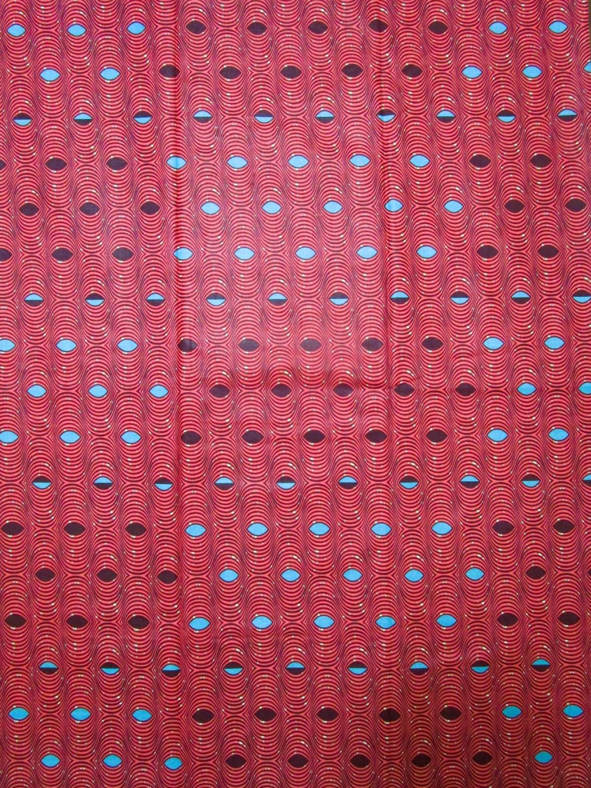 画像: アフリカンプリント生地 パーニュ