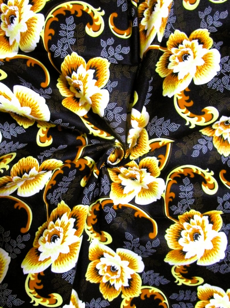 画像: アフリカンプリント生地 パーニュ