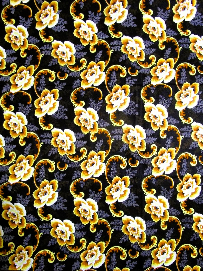 画像1: アフリカンプリント生地 パーニュ