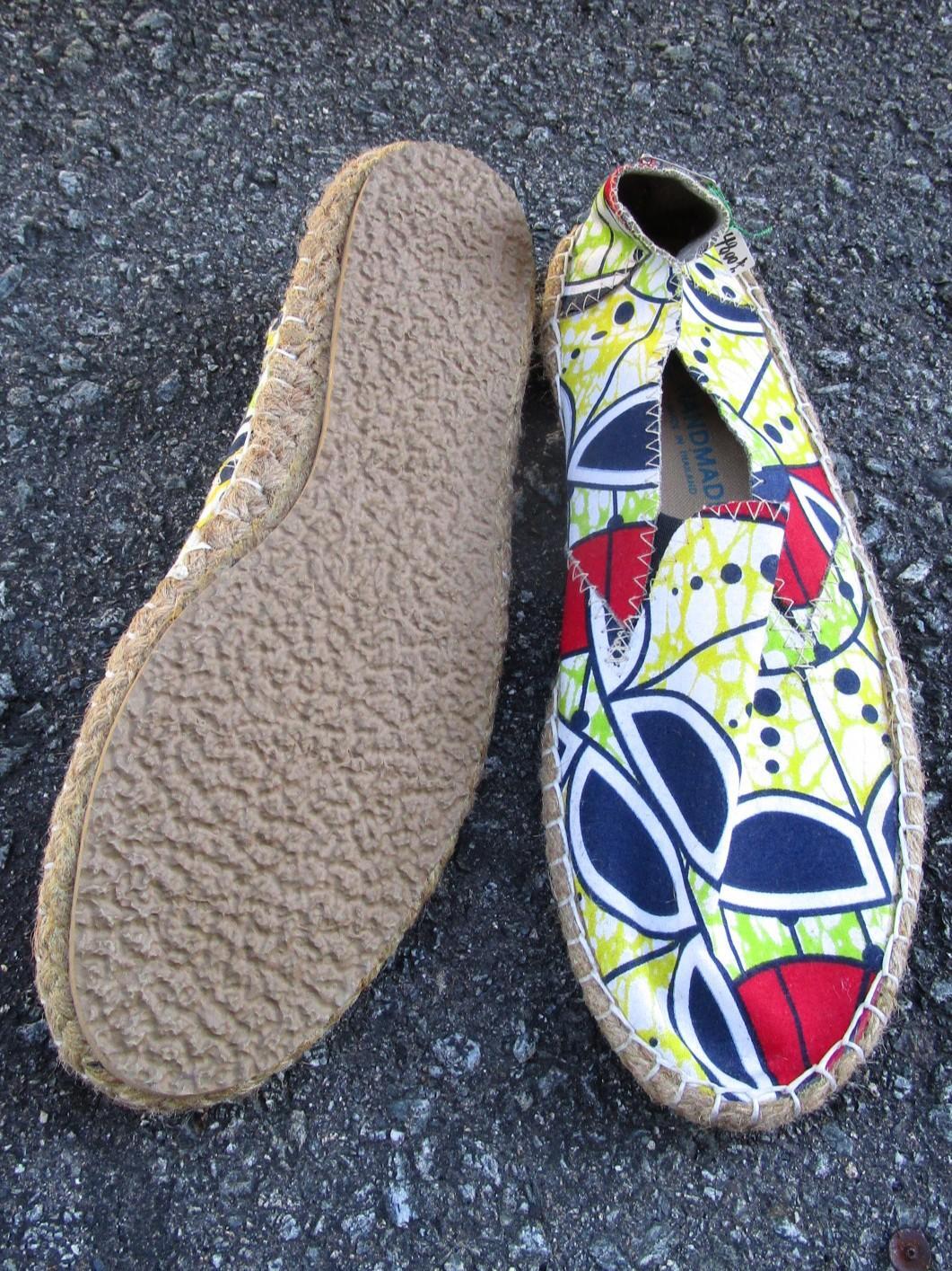 画像: 【２６ｃｍ 】アフリカンプリント＊パーニュ＊エスパドリーユ＊シューズ