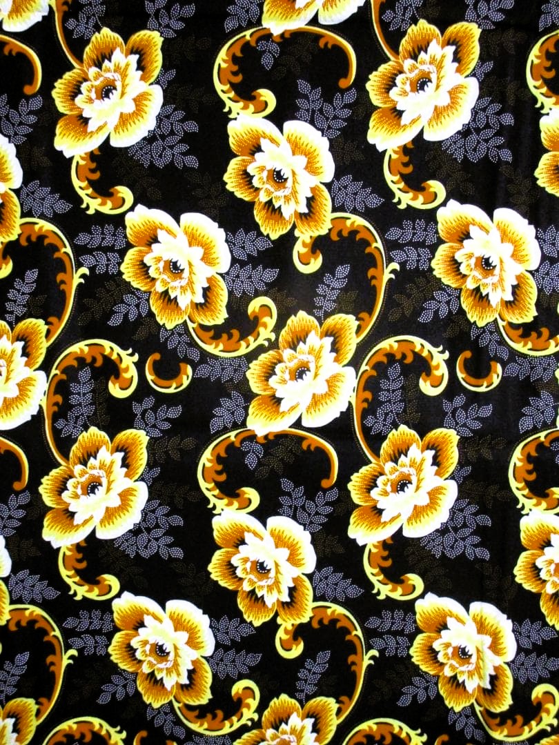 画像: アフリカンプリント生地 パーニュ