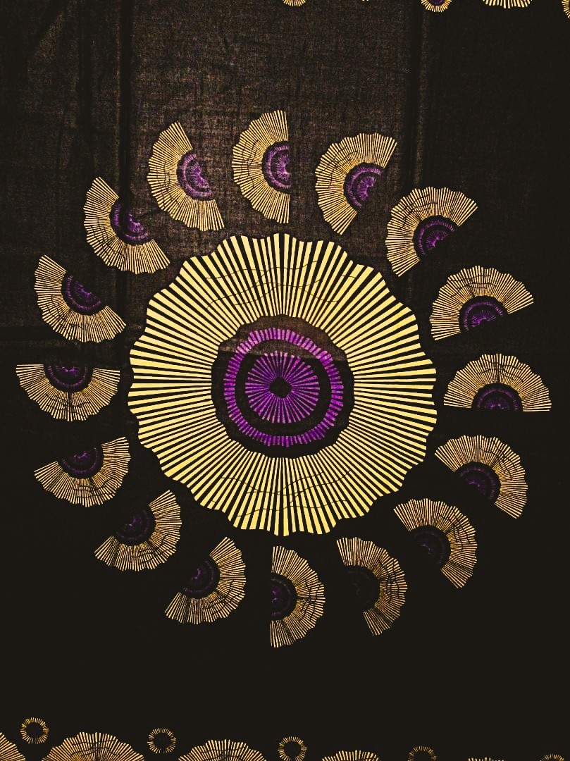 画像: アフリカンプリント生地 パーニュ