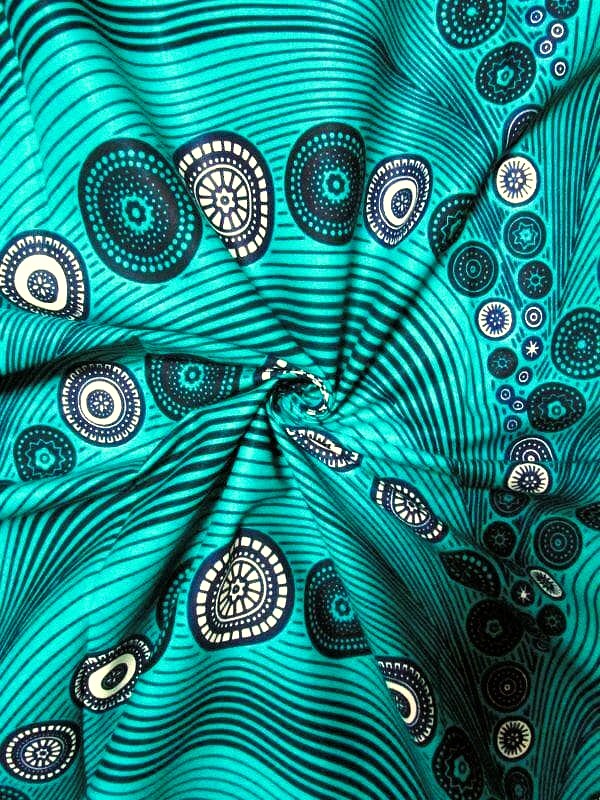 画像: アフリカンプリント生地 パーニュ