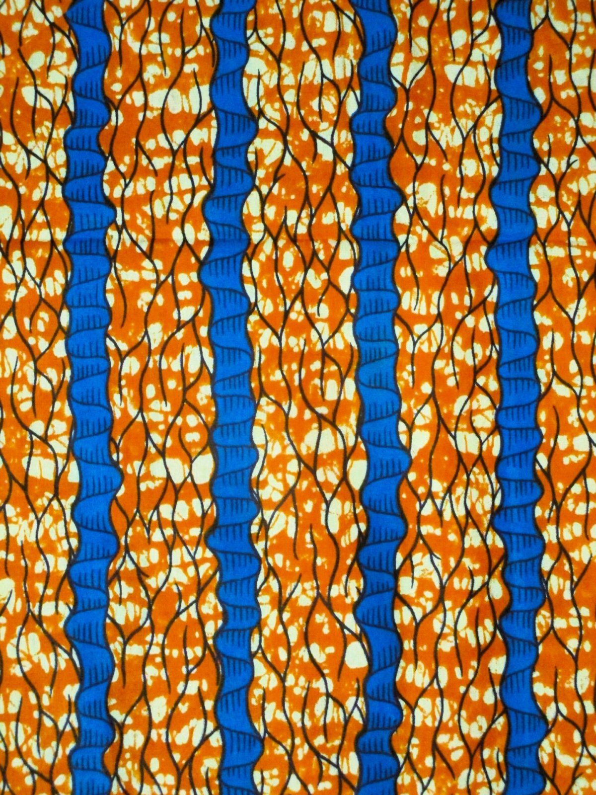 画像: アフリカンプリント生地 パーニュ