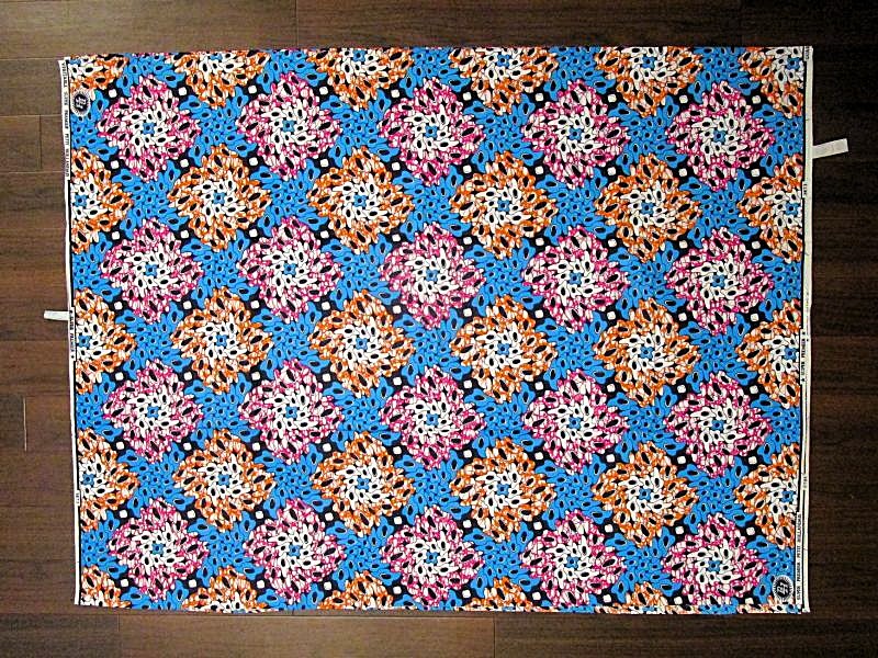 画像: アフリカンプリント生地 パーニュ