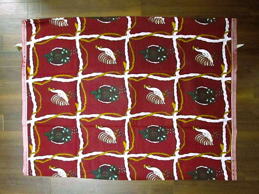 画像: アフリカンプリント生地 パーニュ