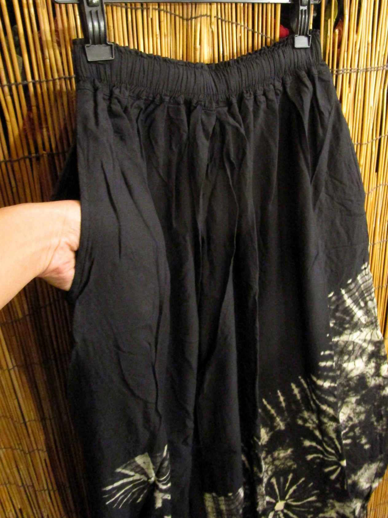 画像3: モノトーンタイダイ染め＊レーヨン素材＊ゆったりシルエット＊ビッグアラジンパンツ＊バルーンパンツ