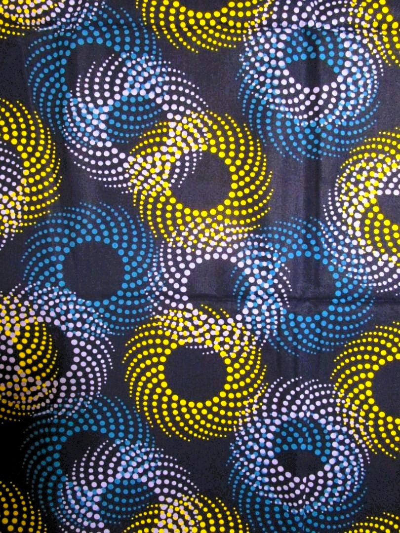 画像: アフリカンプリント生地 パーニュ