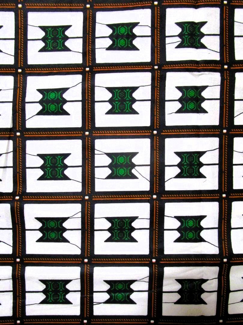 画像: アフリカンプリント生地 パーニュ