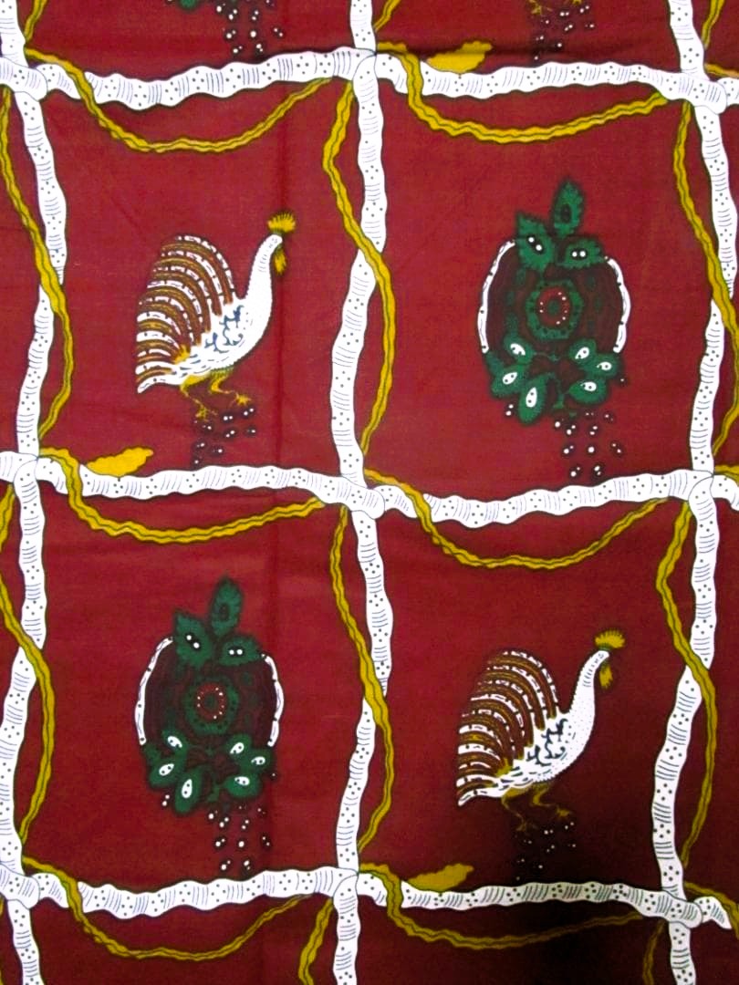 画像: アフリカンプリント生地 パーニュ