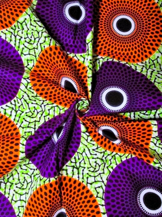 画像: アフリカンプリント生地 パーニュ