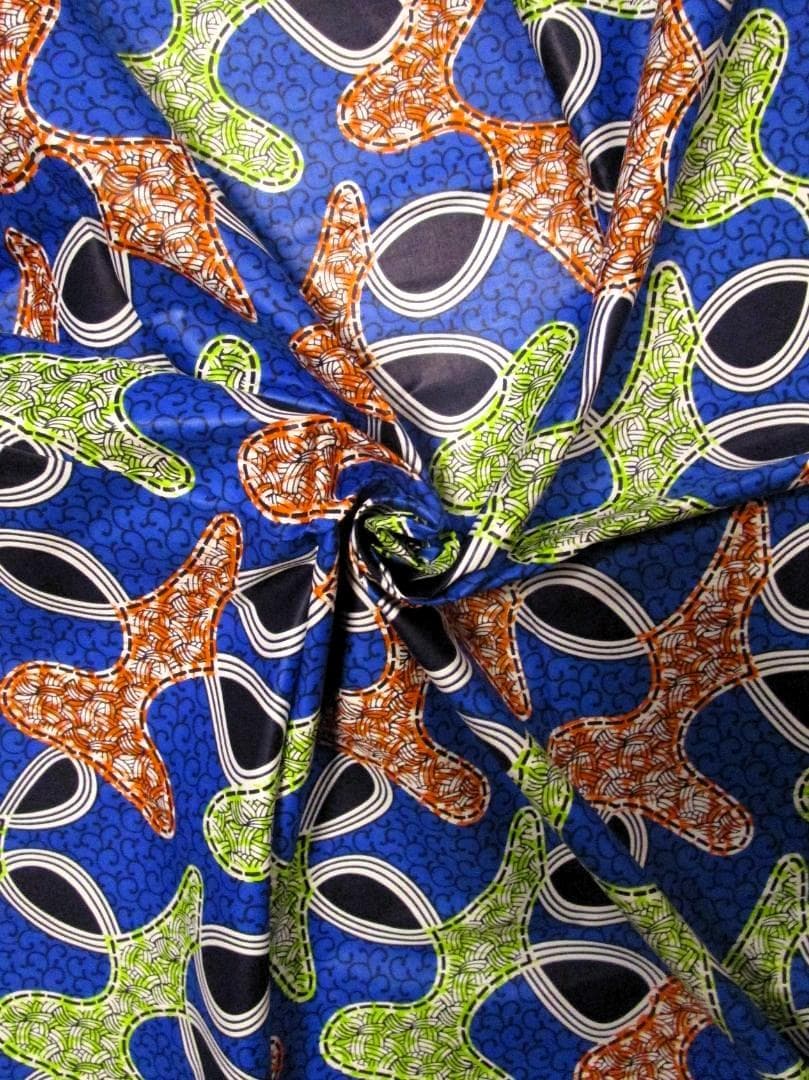 画像: アフリカンプリント生地 パーニュ
