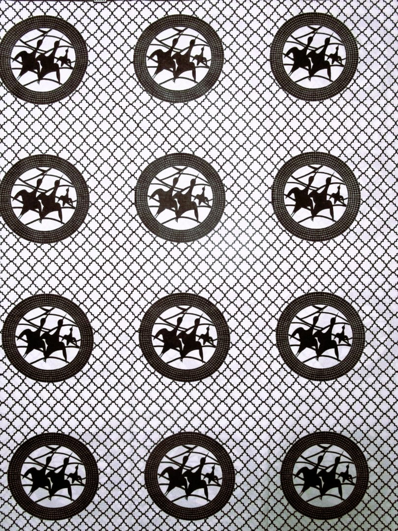 画像1: アフリカンプリント生地 パーニュ