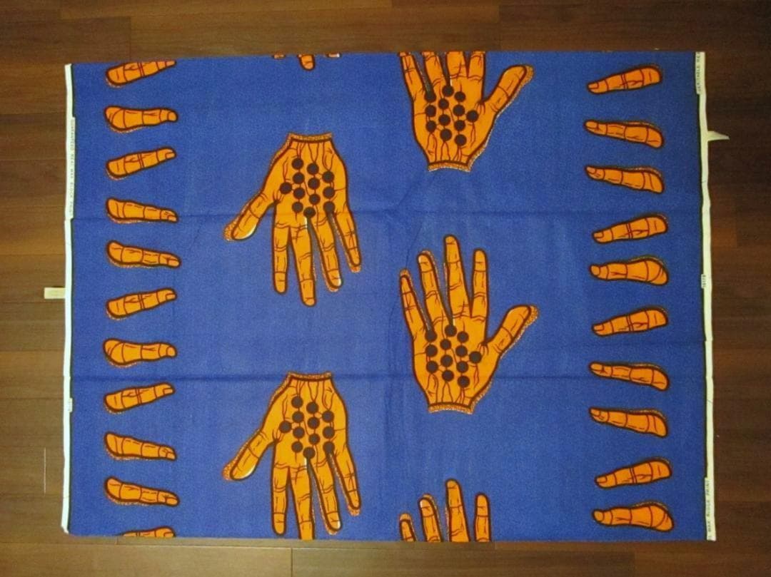 画像: アフリカンプリント生地 パーニュ