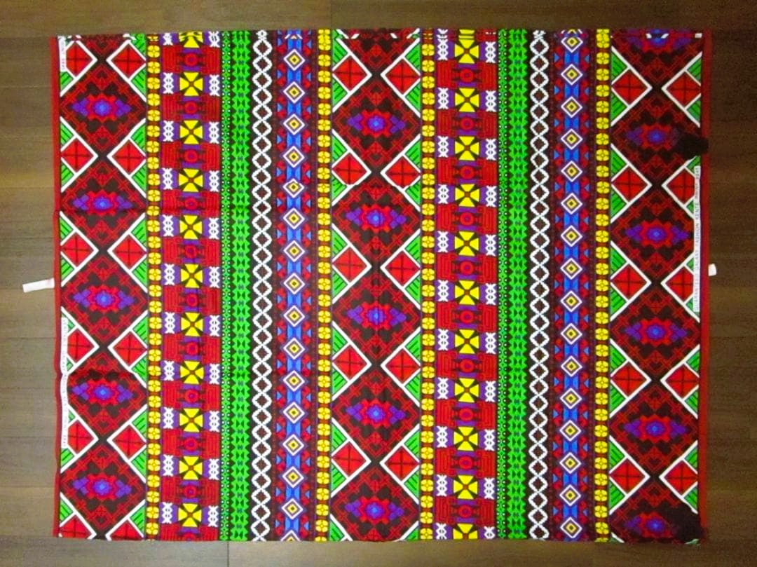 画像: アフリカンプリント生地 パーニュ