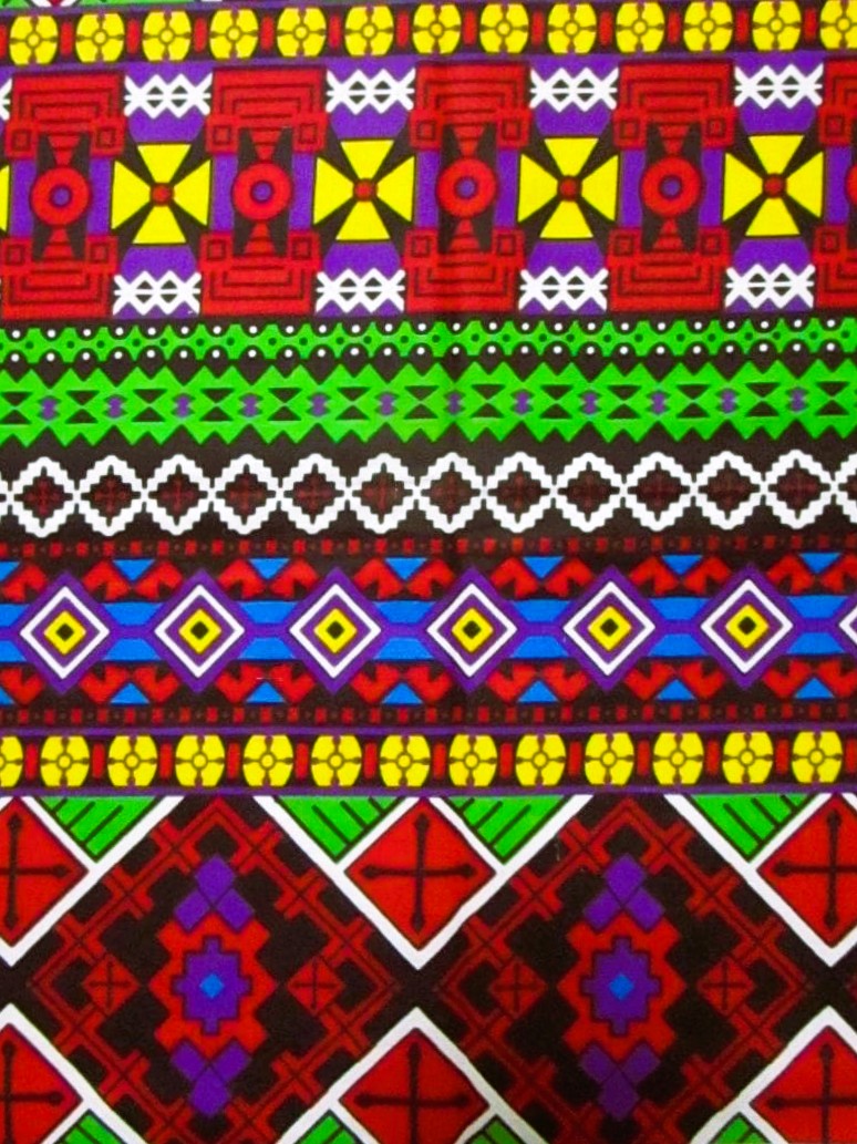 画像: アフリカンプリント生地 パーニュ