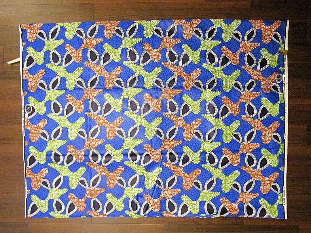 画像: アフリカンプリント生地 パーニュ