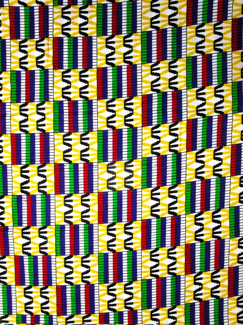 画像1: アフリカンプリント生地 パーニュ