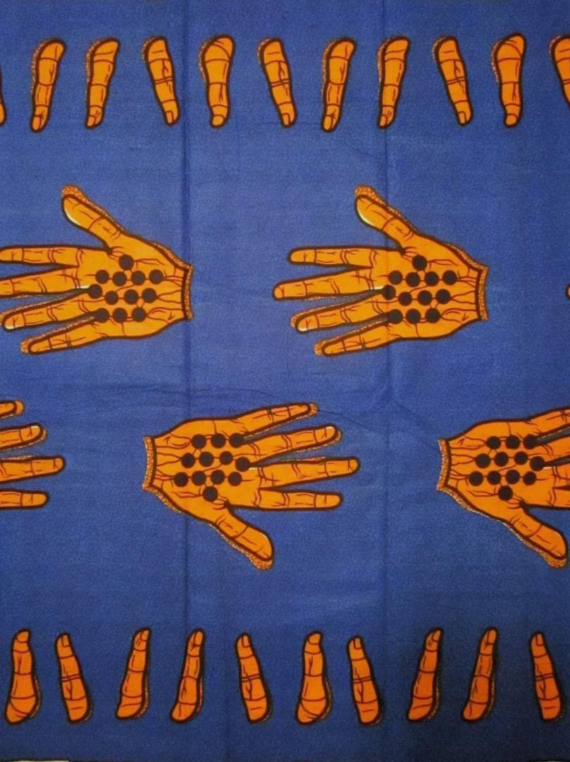 画像1: アフリカンプリント生地 パーニュ