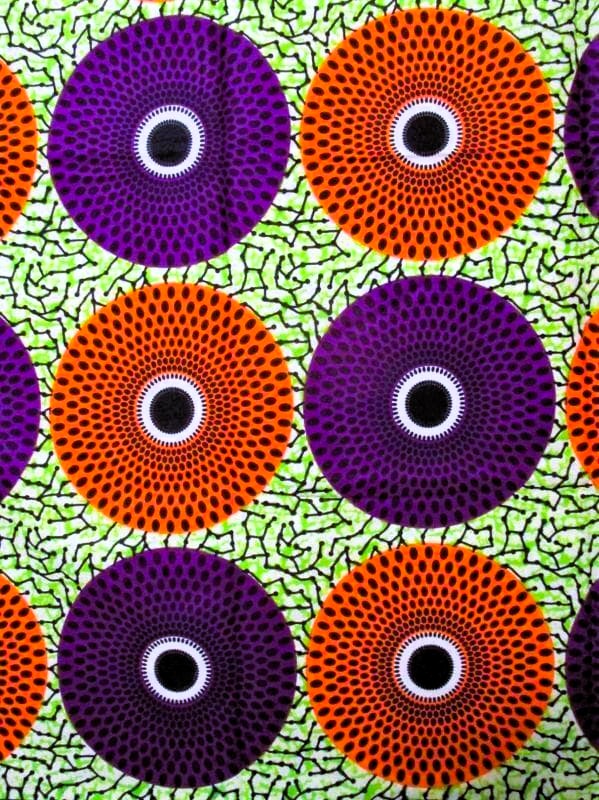 画像: アフリカンプリント生地 パーニュ