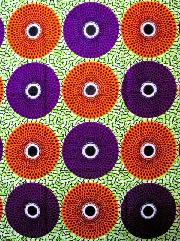 画像1: アフリカンプリント生地 パーニュ