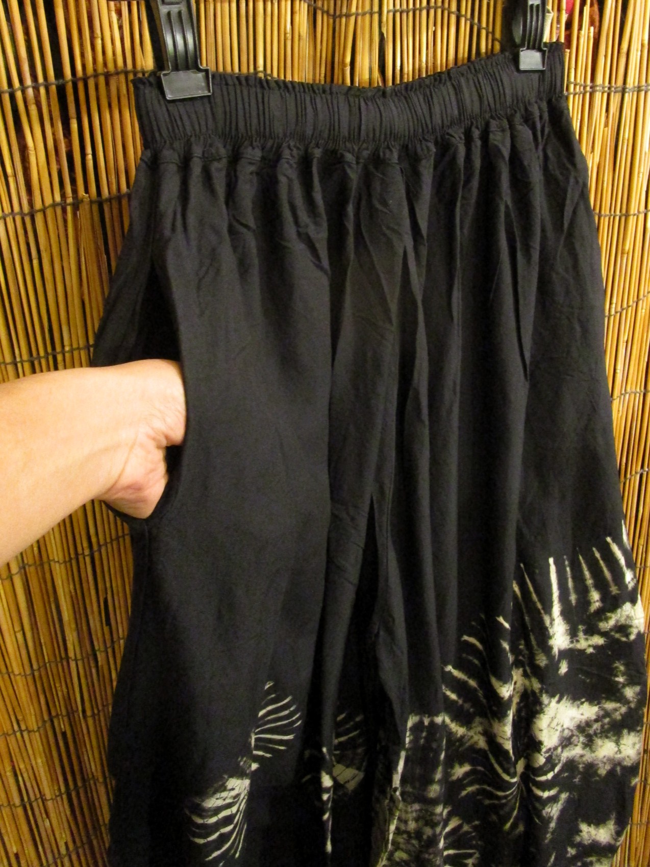 画像3: モノトーンタイダイ染め＊レーヨン素材＊ゆったりシルエット＊ビッグアラジンパンツ＊バルーンパンツ