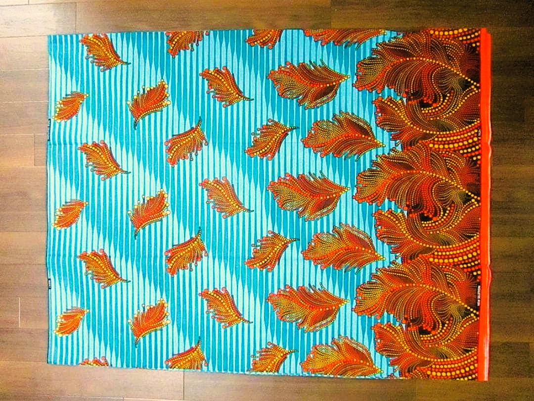 画像: アフリカンプリント生地 パーニュ