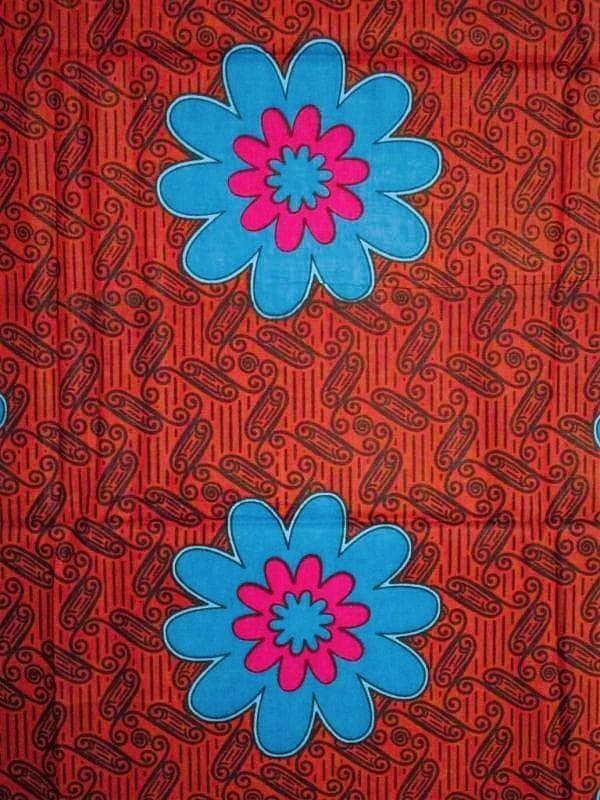 画像: アフリカンプリント生地 パーニュ