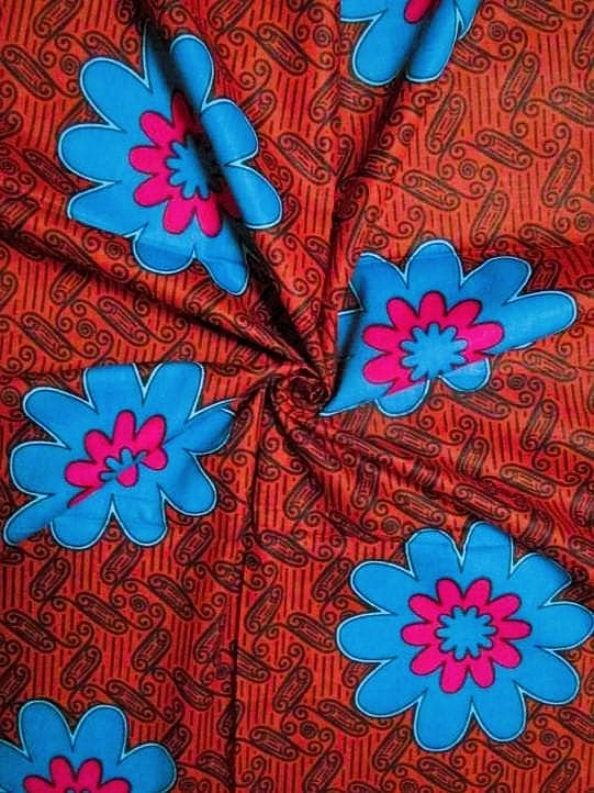 画像: アフリカンプリント生地 パーニュ