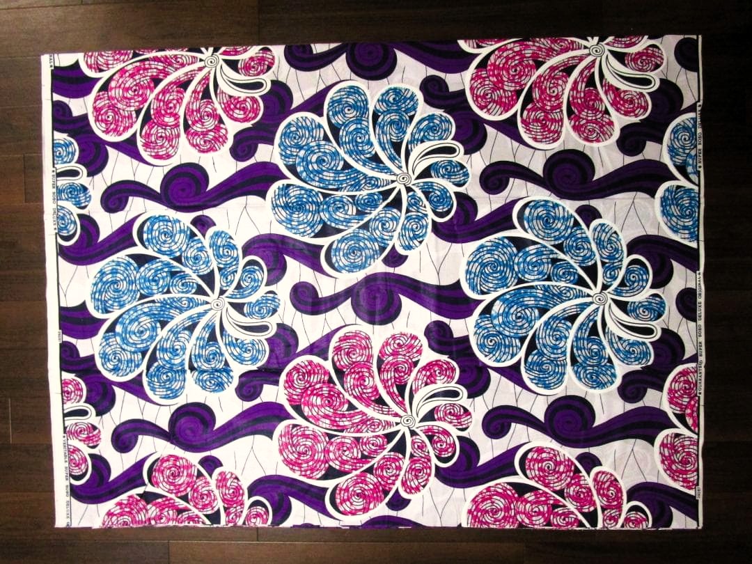 画像: アフリカンプリント生地 パーニュ