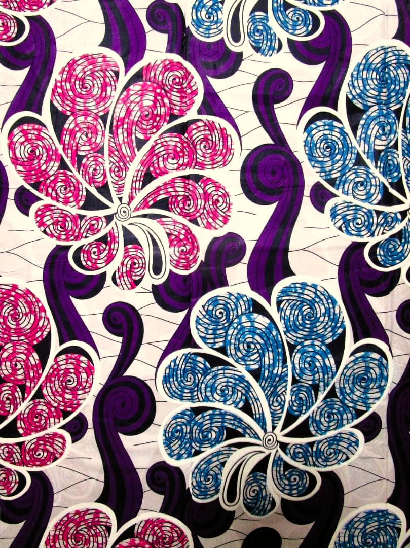 画像: アフリカンプリント生地 パーニュ