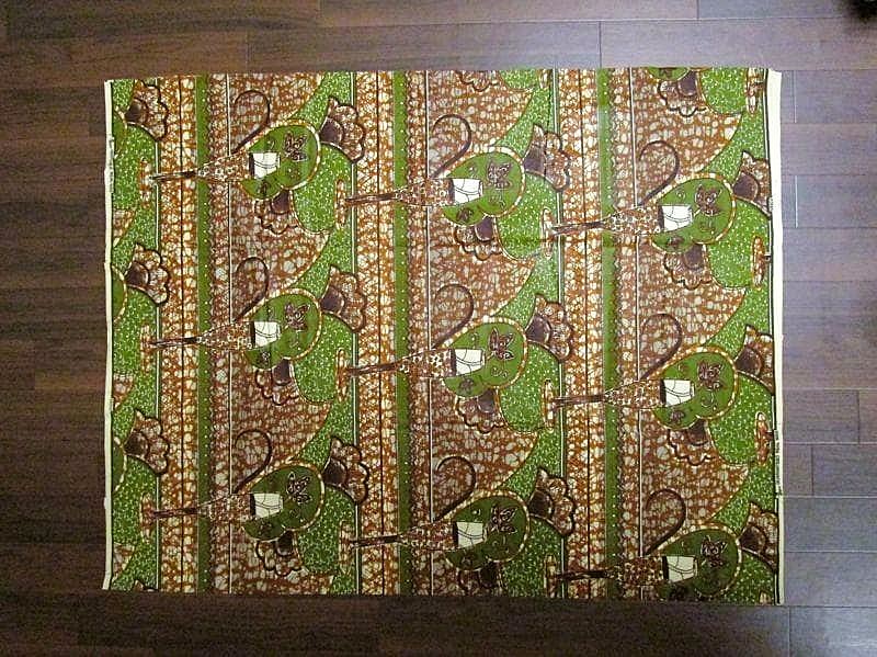 画像: アフリカンプリント生地 パーニュ