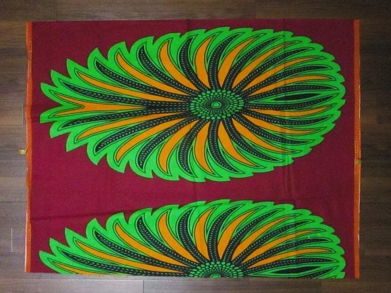 画像: アフリカンプリント生地 パーニュ