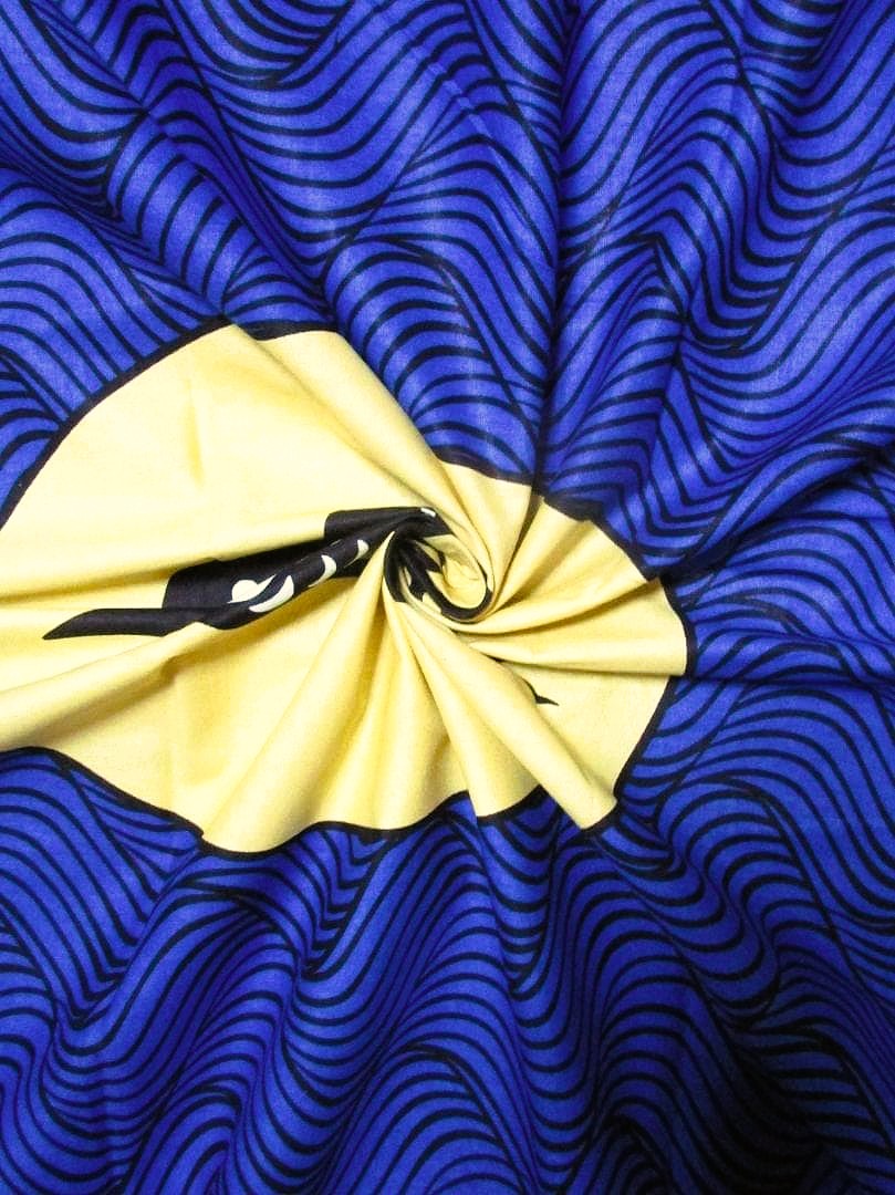 画像: アフリカンプリント生地 パーニュ