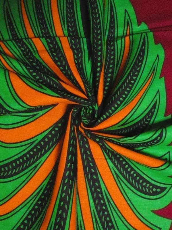 画像: アフリカンプリント生地 パーニュ