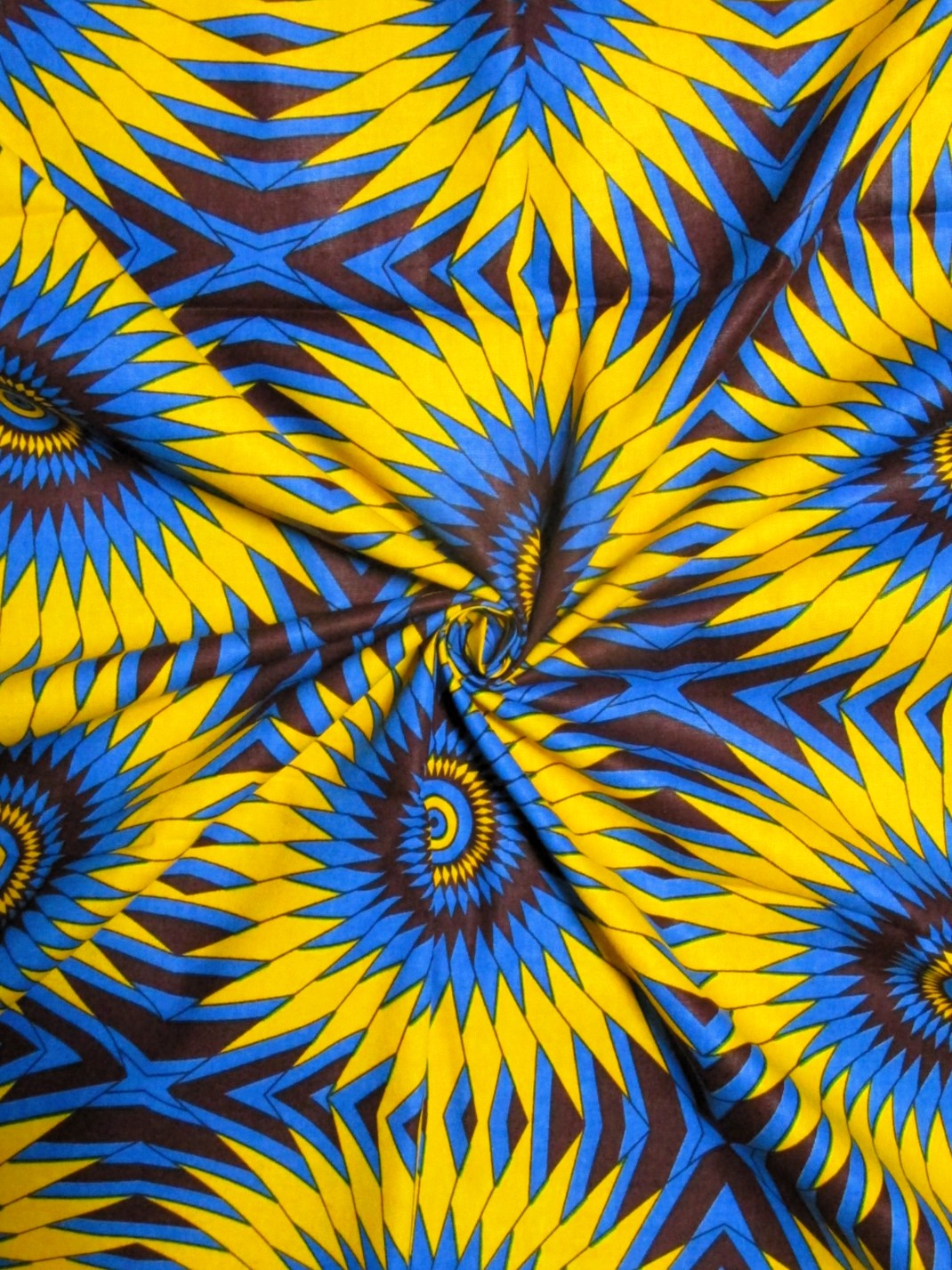 画像: アフリカンプリント生地 パーニュ