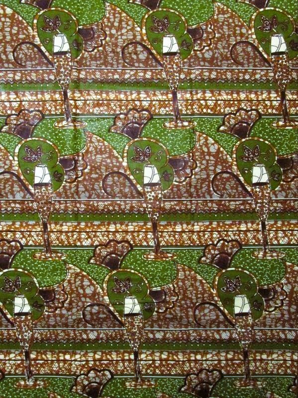 画像1: アフリカンプリント生地 パーニュ