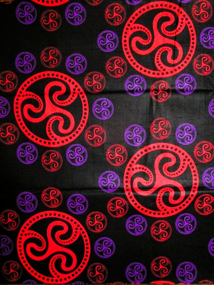 画像1: アフリカンプリント生地 パーニュ