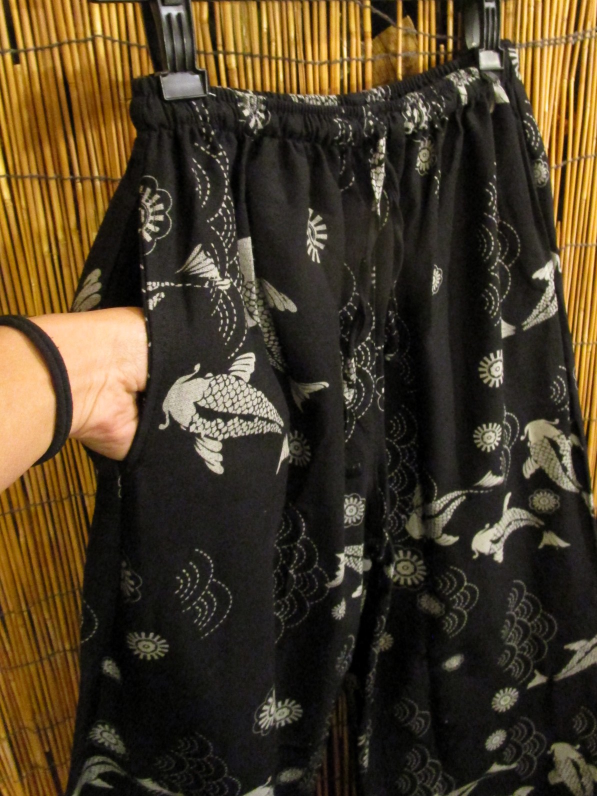 画像3: 和風プリント＊コットン素材＊ふんわりシルエット＊アラジンパンツ 