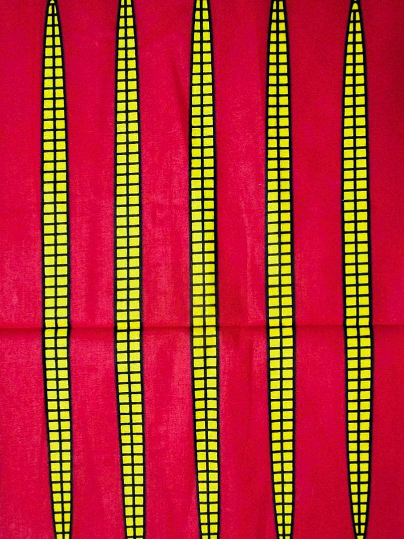 画像: アフリカンプリント生地 パーニュ