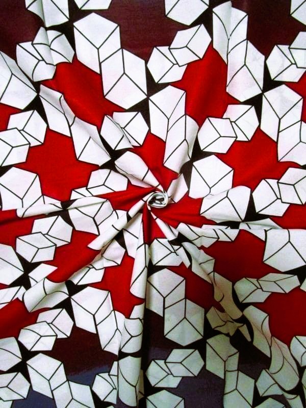 画像: アフリカンプリント生地 パーニュ