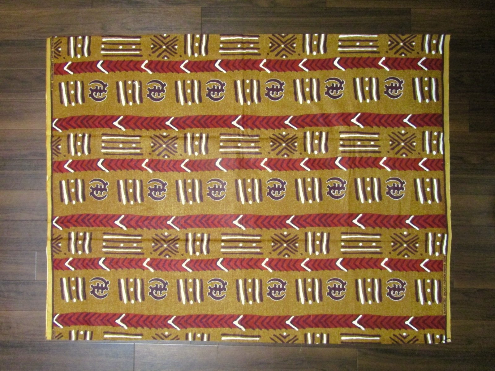 画像: アフリカンプリント生地 パーニュ