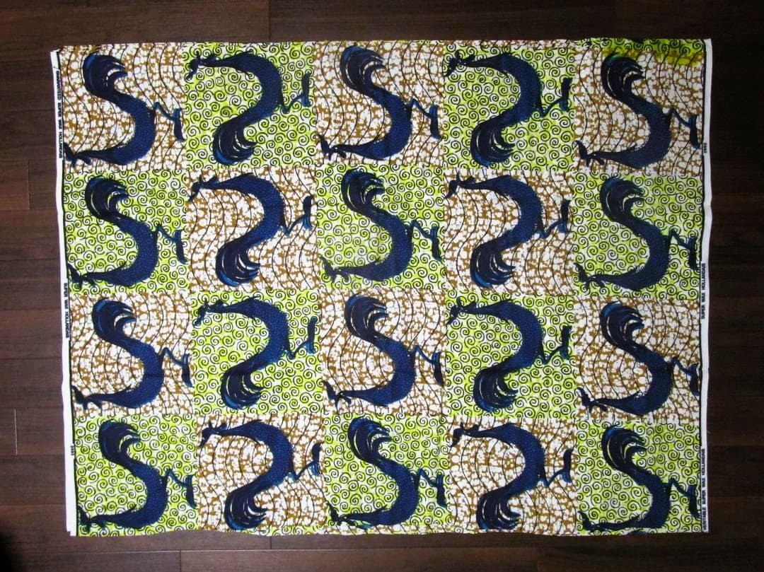 画像: アフリカンプリント生地 パーニュ