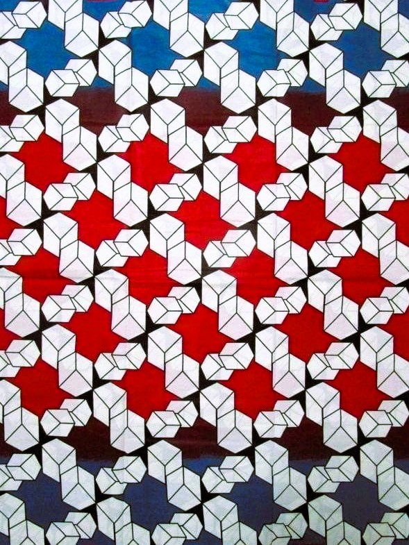 画像1: アフリカンプリント生地 パーニュ