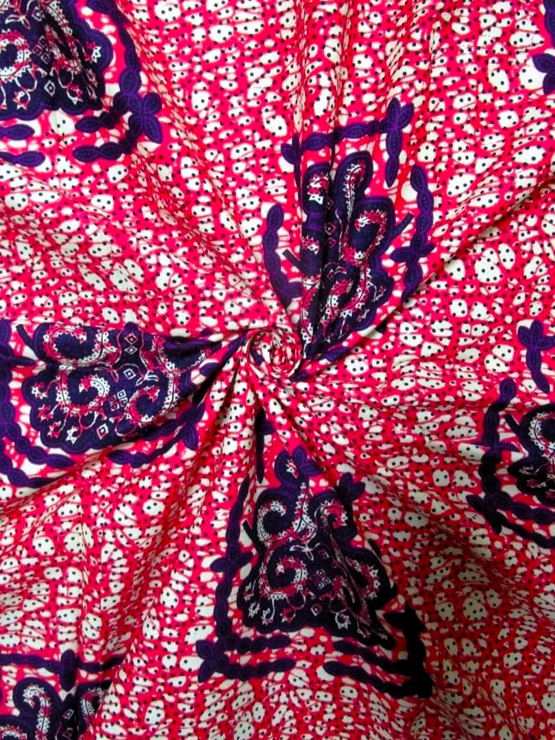 画像: アフリカンプリント生地 パーニュ