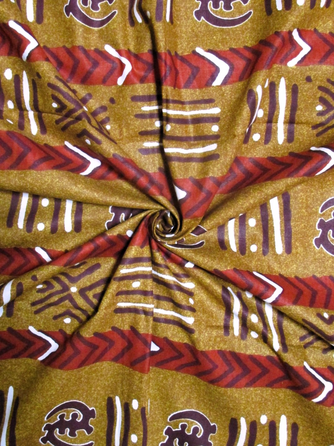 画像: アフリカンプリント生地 パーニュ