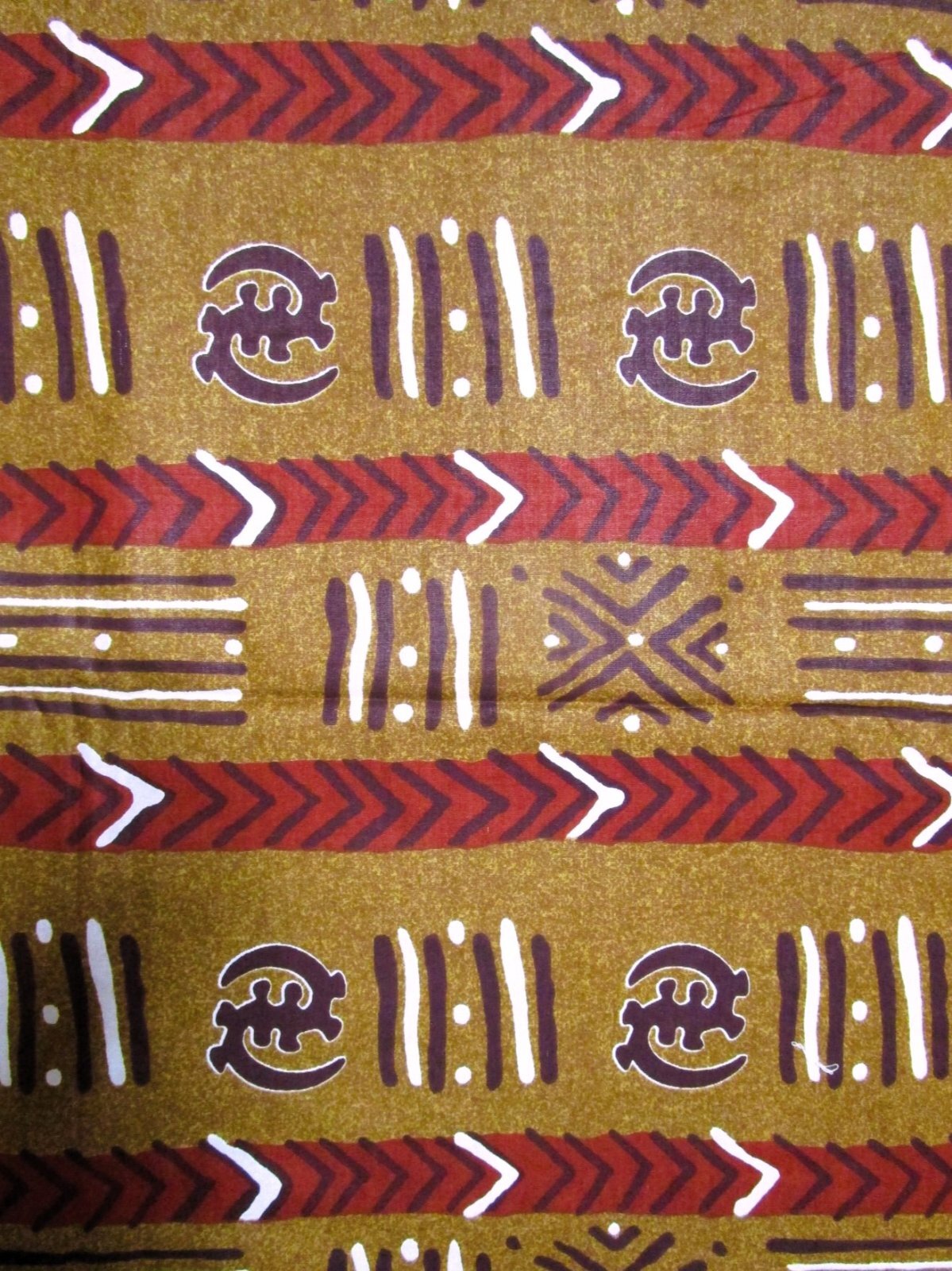 画像: アフリカンプリント生地 パーニュ